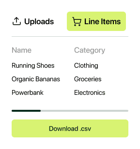 Get Receipt OCR results